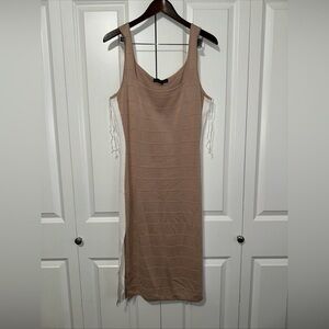Almost Famous Lightweight Strap Side Slit Midi Dress 3XL NWOT